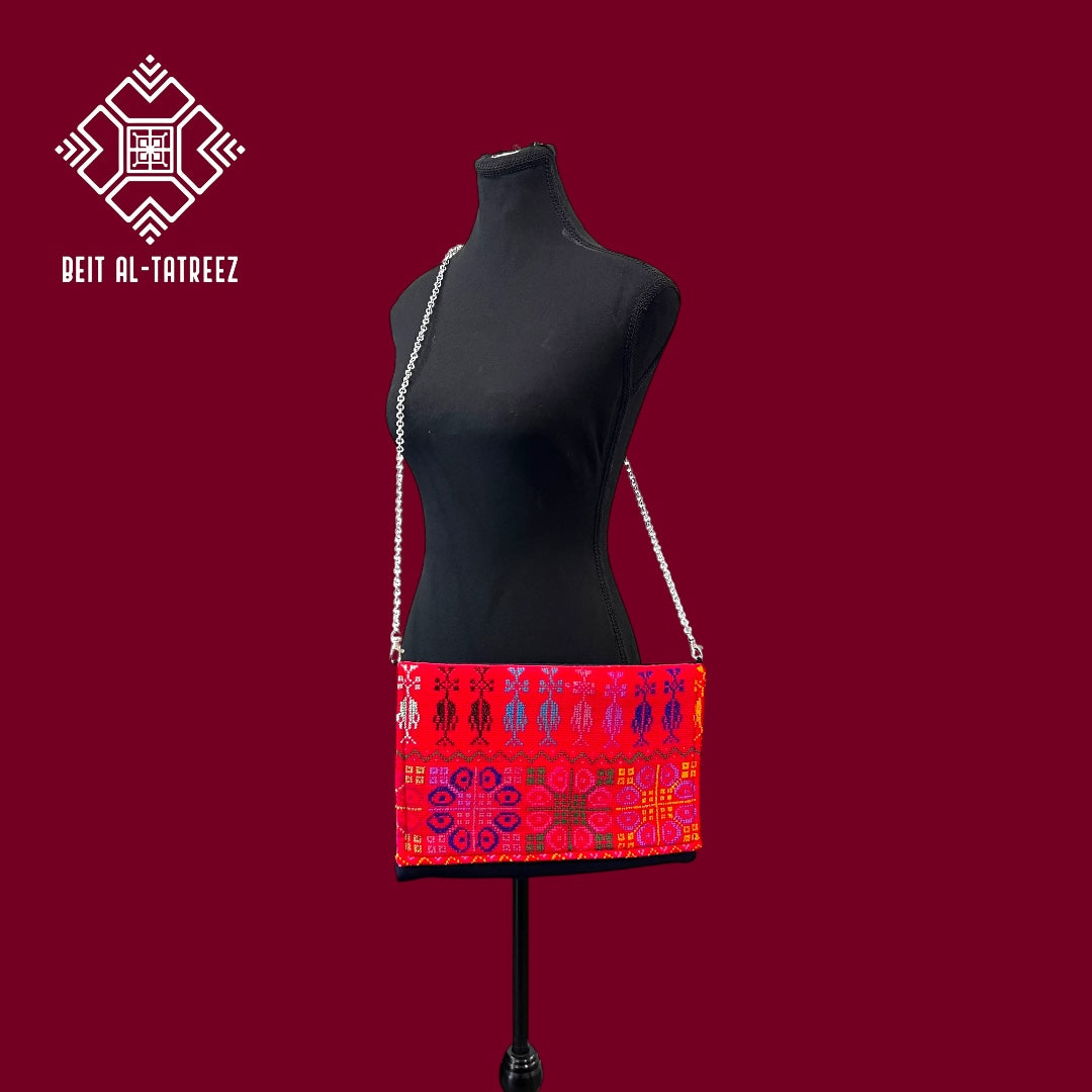 Handmade Colorful Tatreez Shoulder & Crossbody Bag