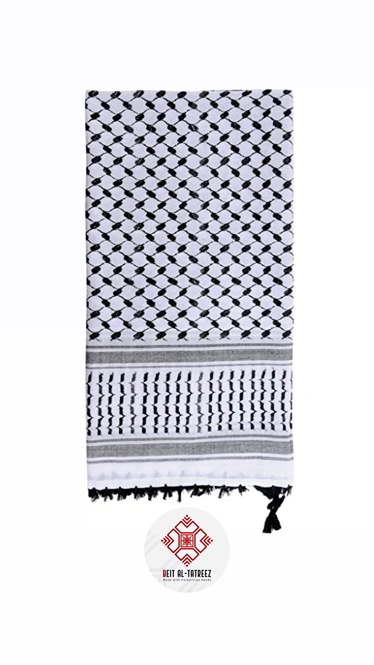 Limited Edition-Classic Keffiyeh Black Tassels