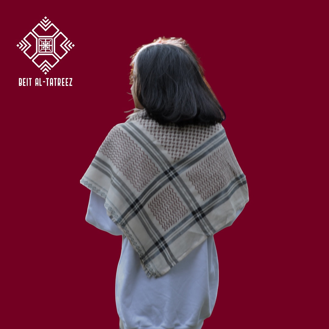 Wine on Creamy Keffiyeh