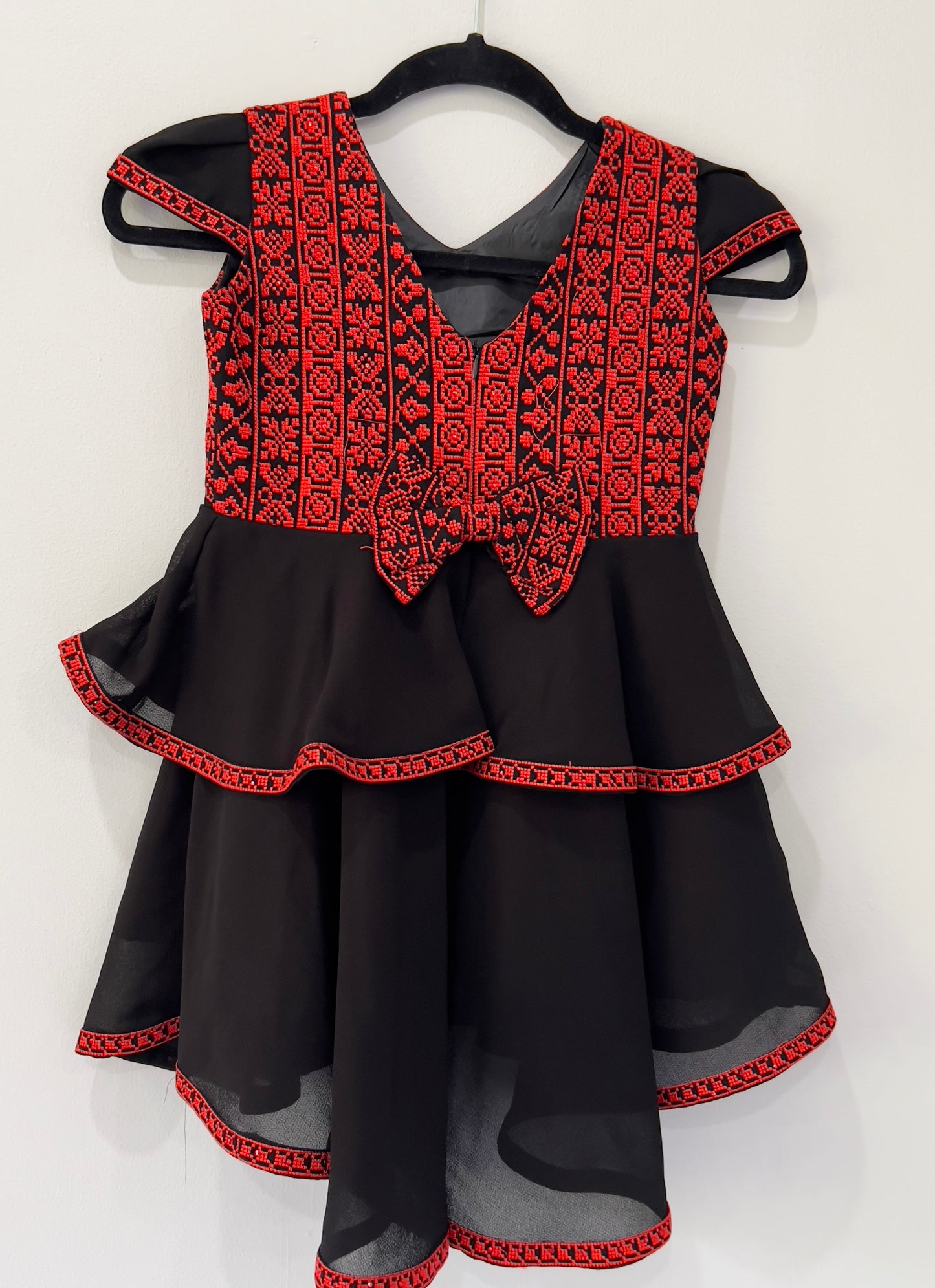 Black & Red | Butterfly Kids Dress