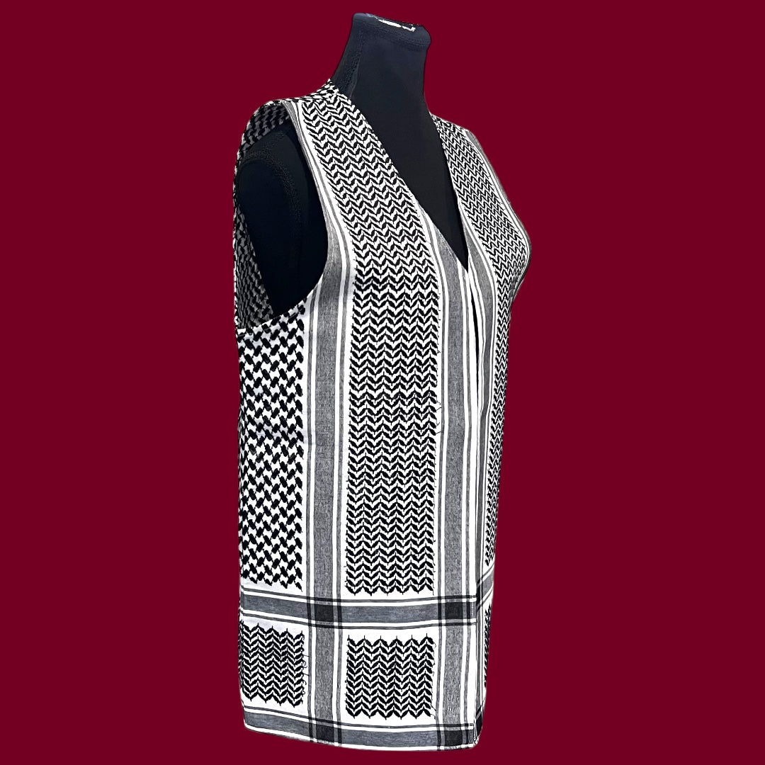 Palestinian Keffiyeh Vest – By Beit Al-Tatreez