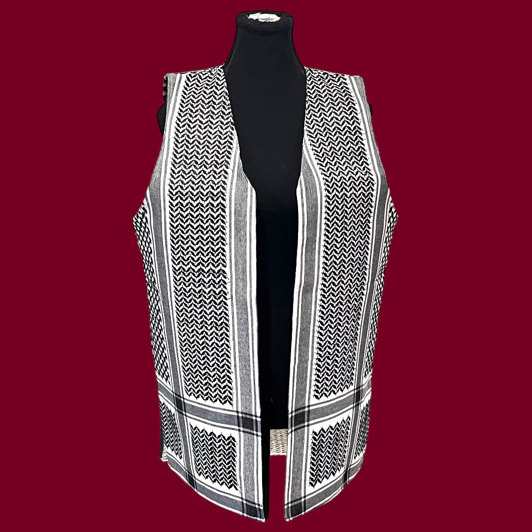 Palestinian Keffiyeh Vest – By Beit Al-Tatreez