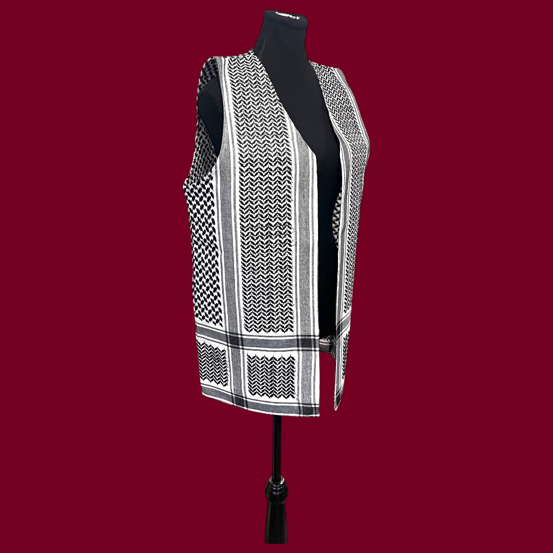 Palestinian Keffiyeh Vest – By Beit Al-Tatreez