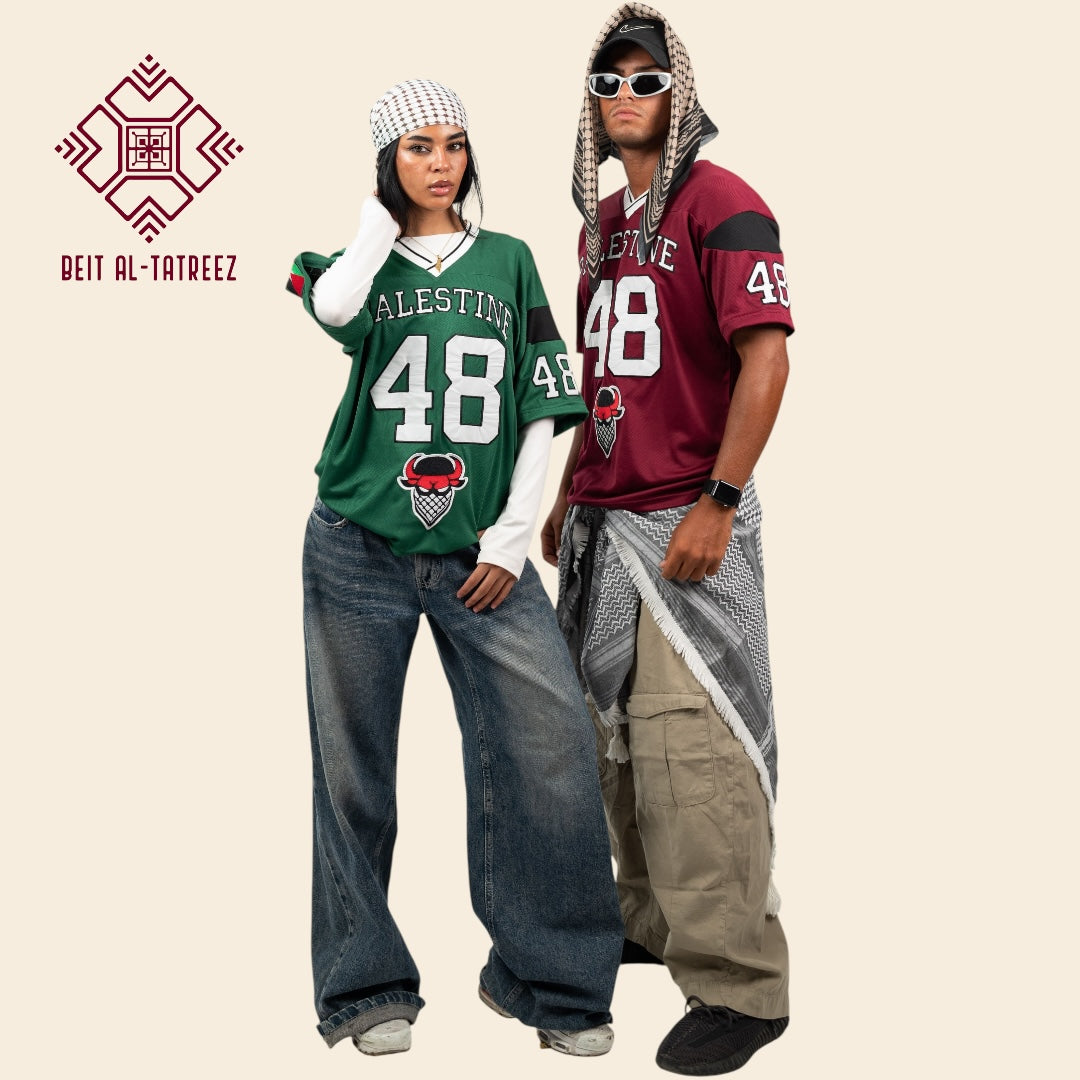 Burgundy 48 Palestine Jersey