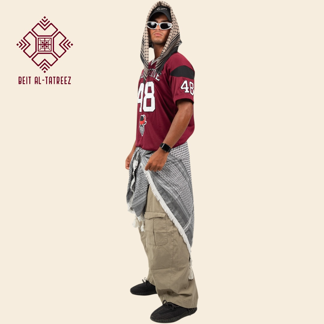 Burgundy 48 Palestine Jersey