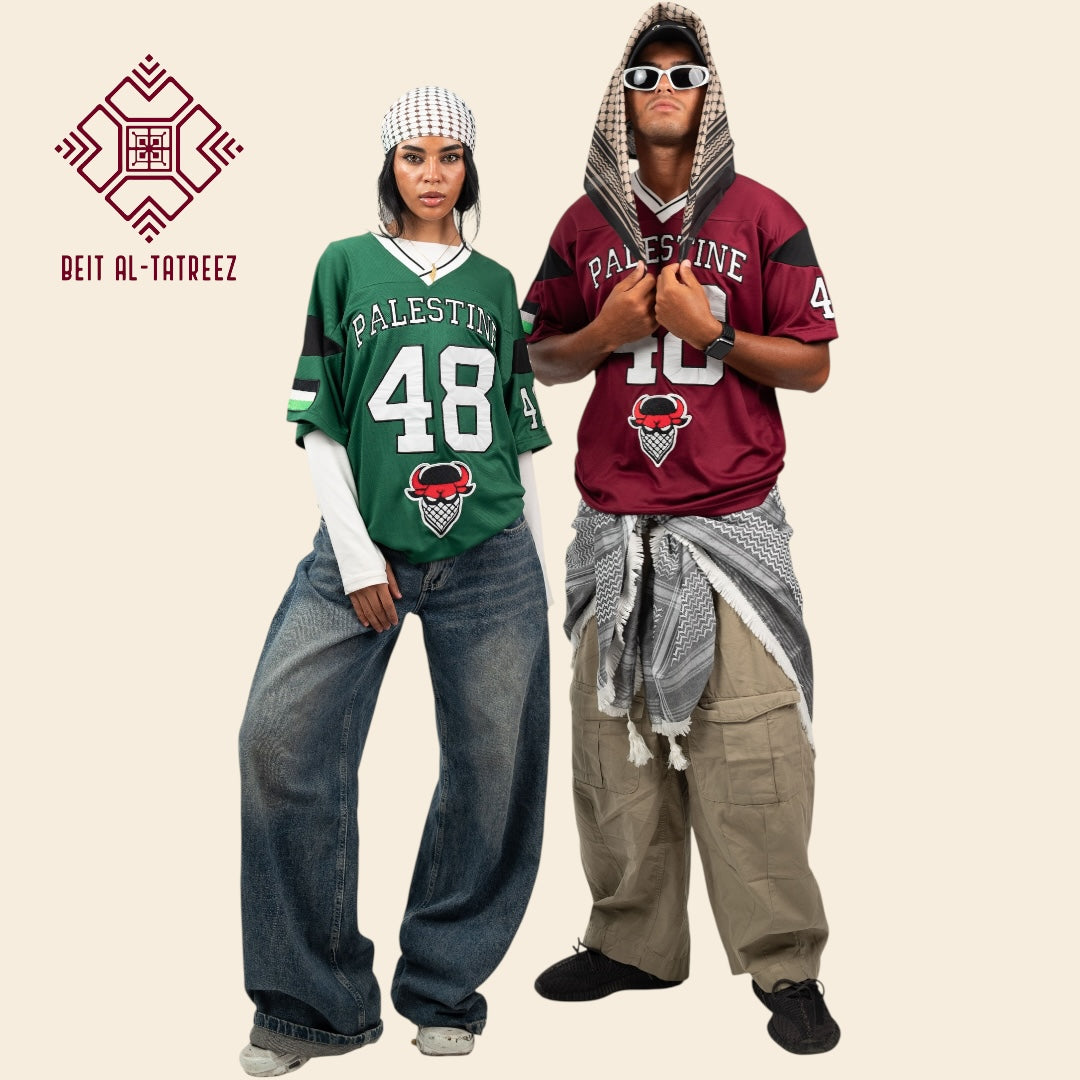Burgundy 48 Palestine Jersey