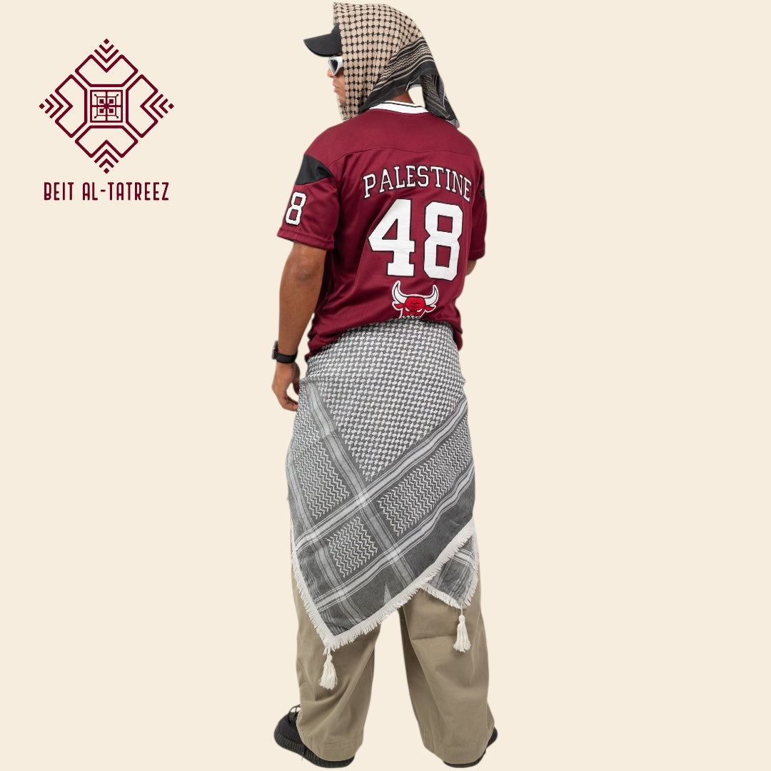 Burgundy 48 Palestine Jersey
