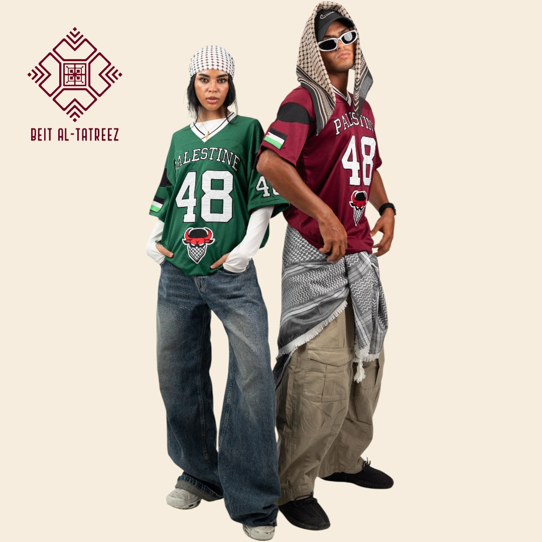 Burgundy 48 Palestine Jersey