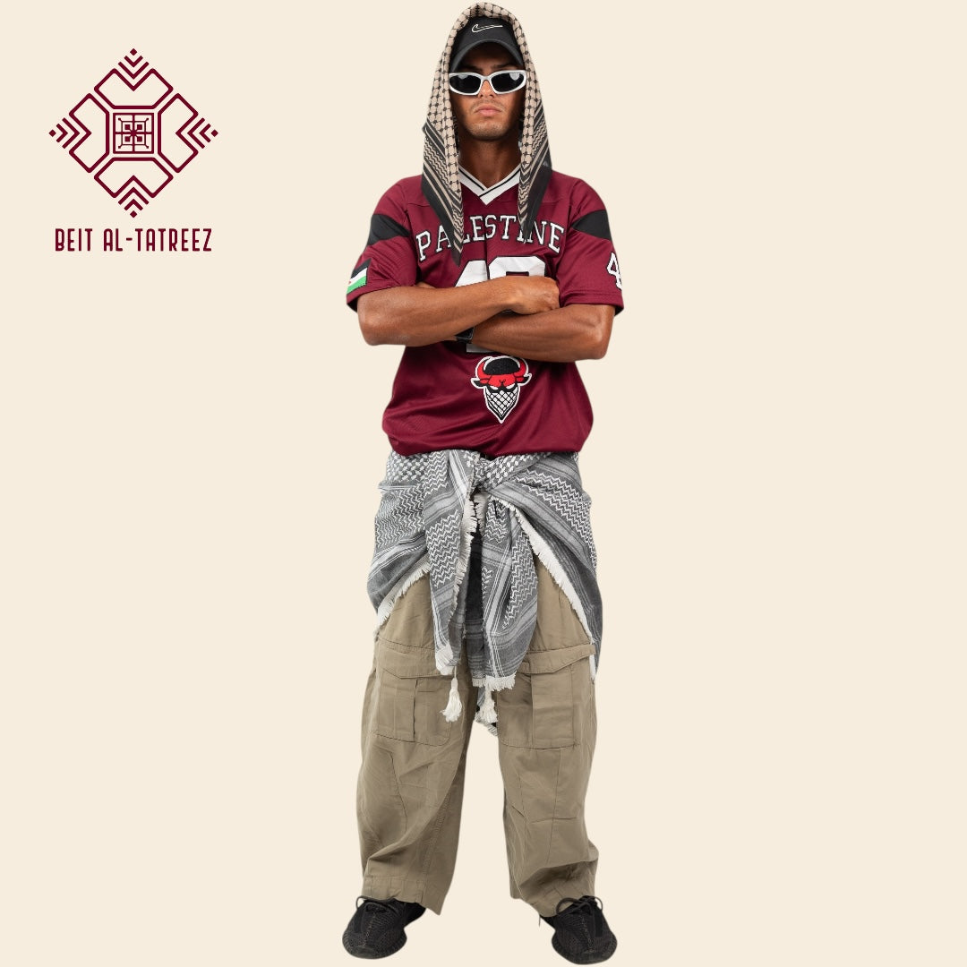 Burgundy 48 Palestine Jersey