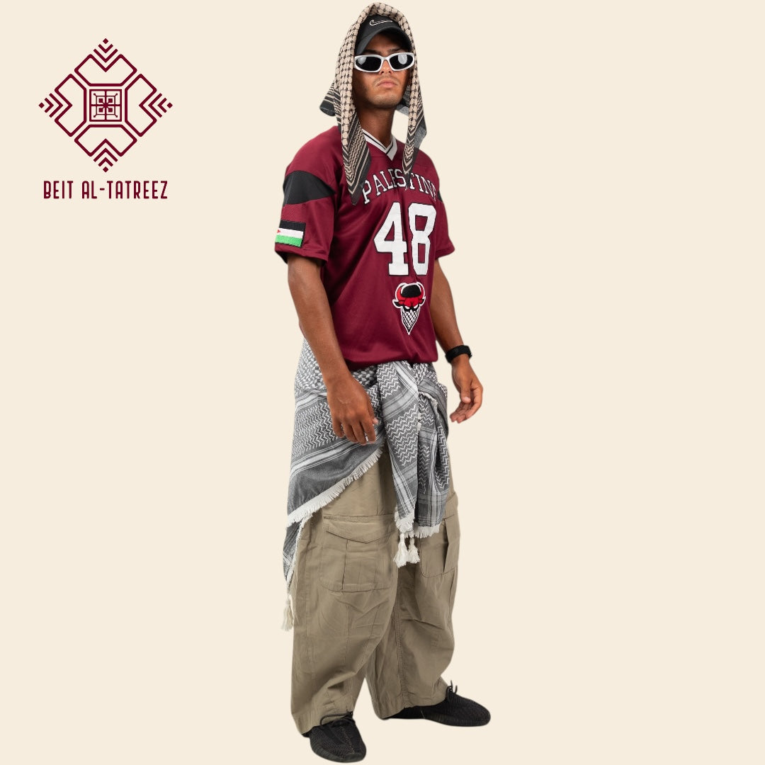 Burgundy 48 Palestine Jersey