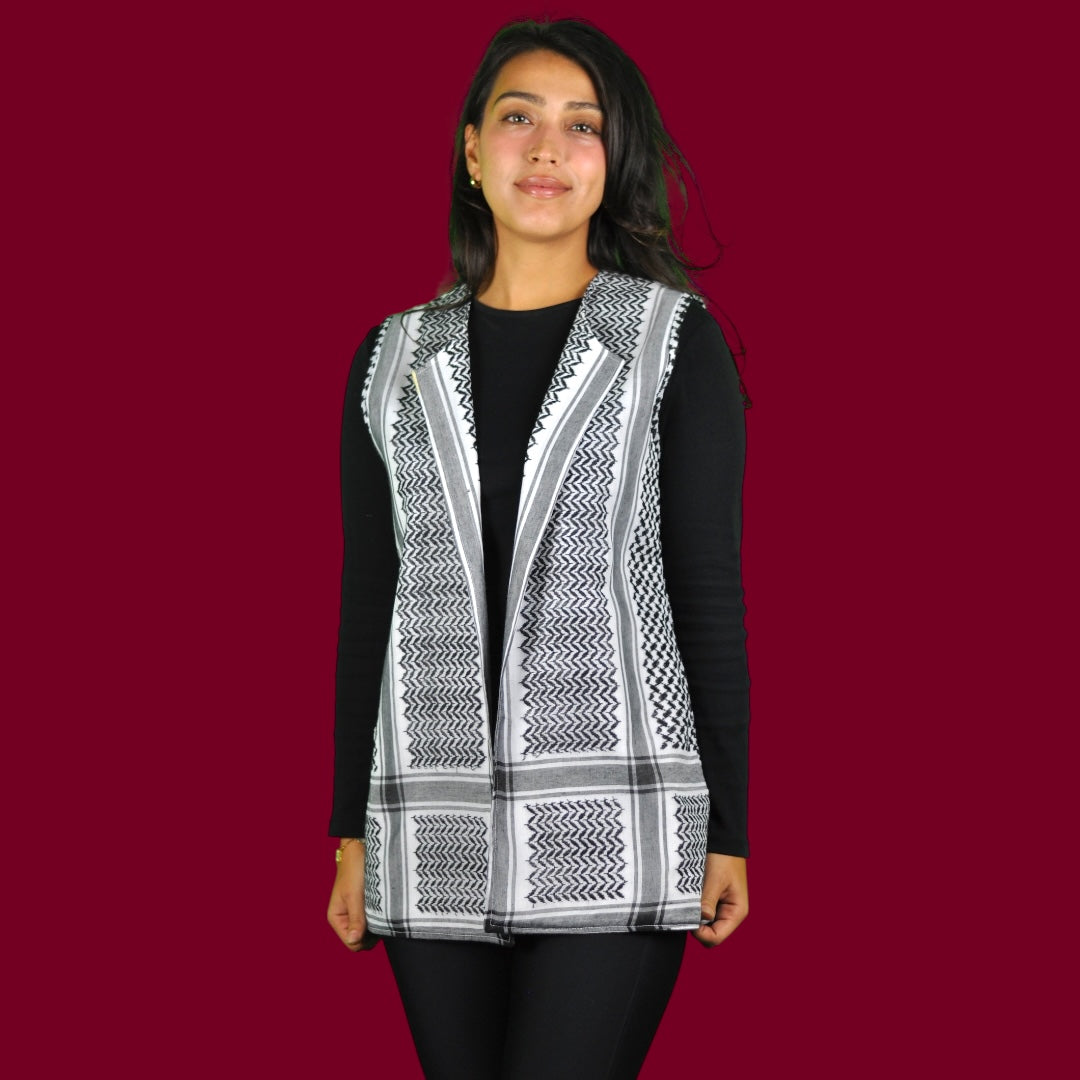 Palestinian Keffiyeh Vest – By Beit Al-Tatreez