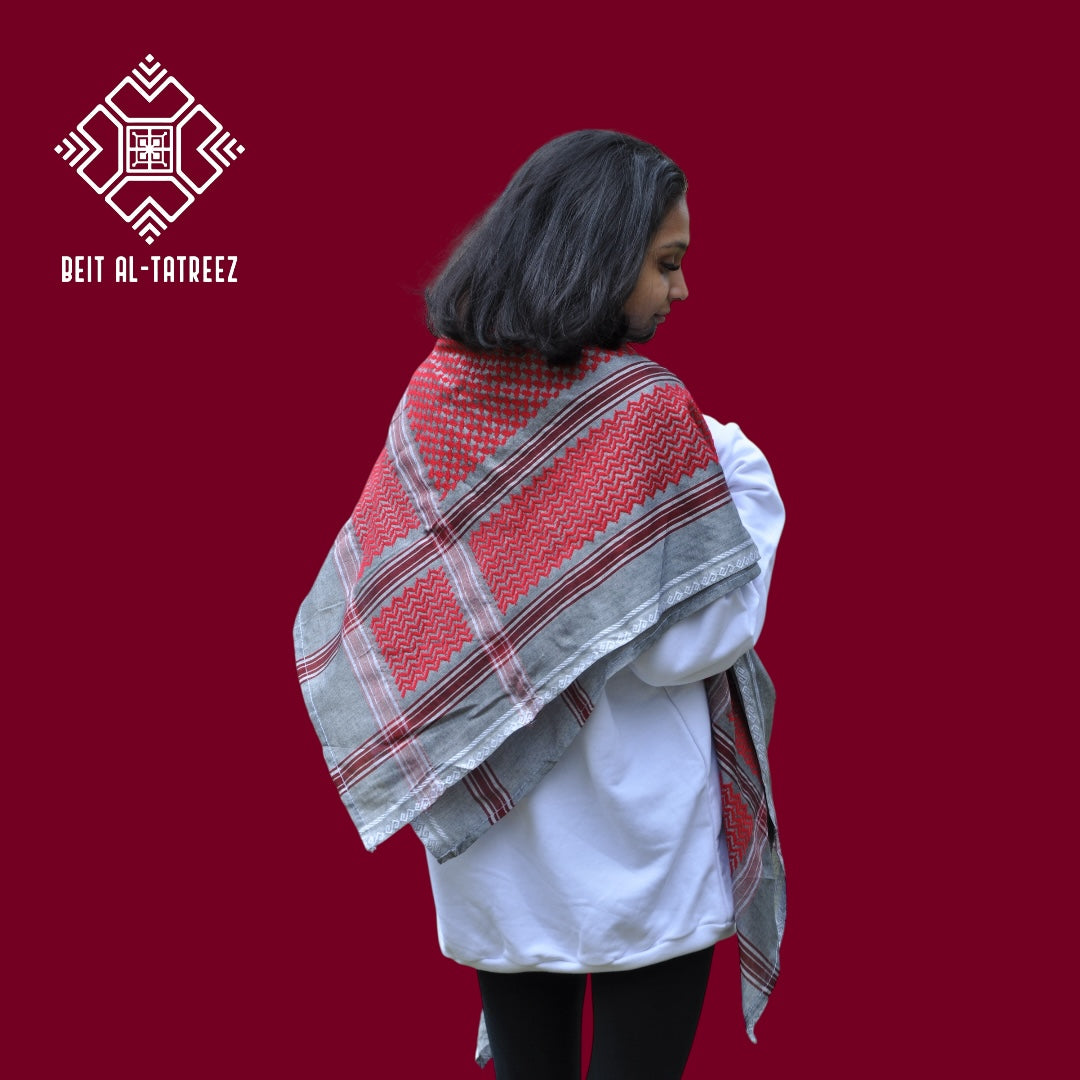 Grey Love Keffiyeh