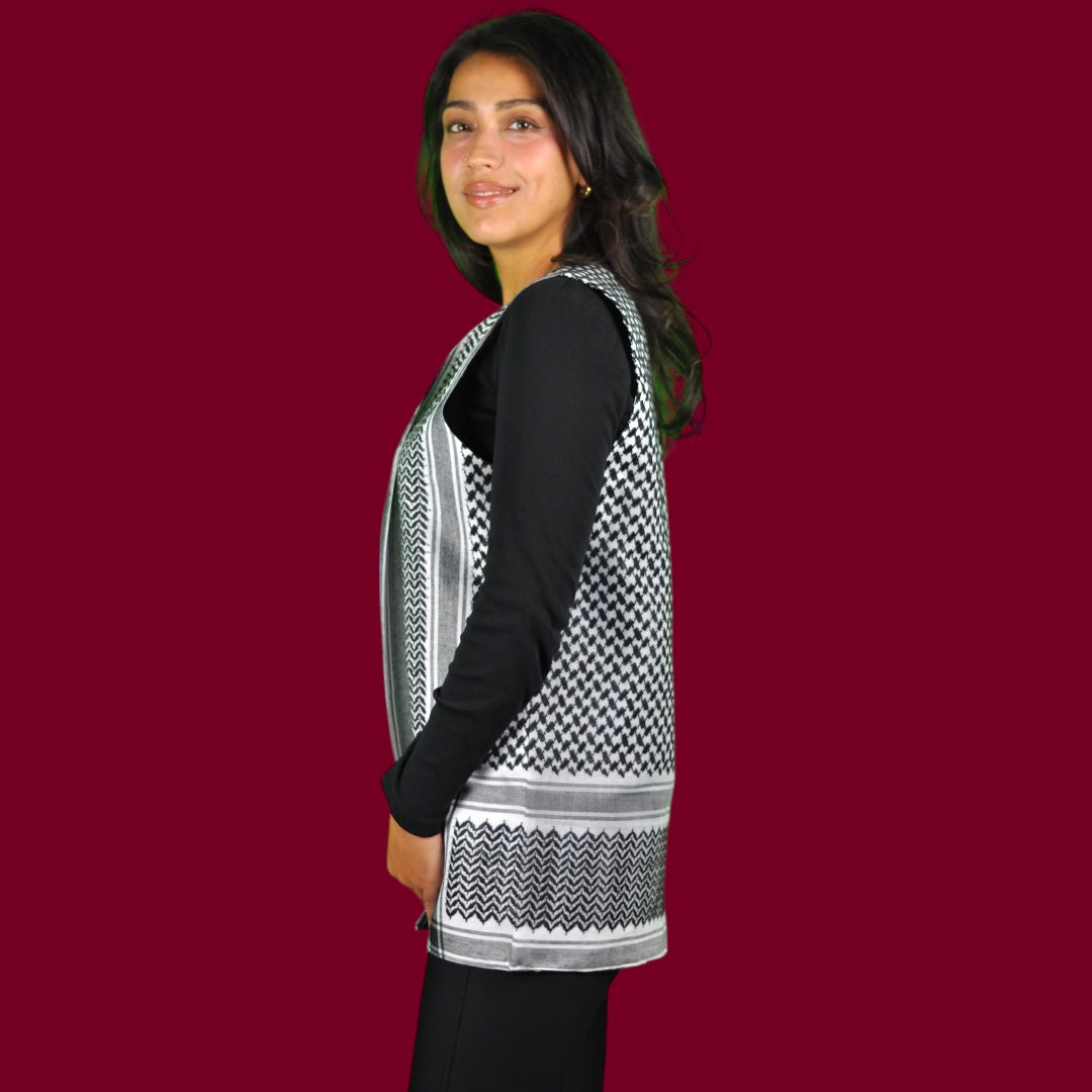 Palestinian Keffiyeh Vest – By Beit Al-Tatreez