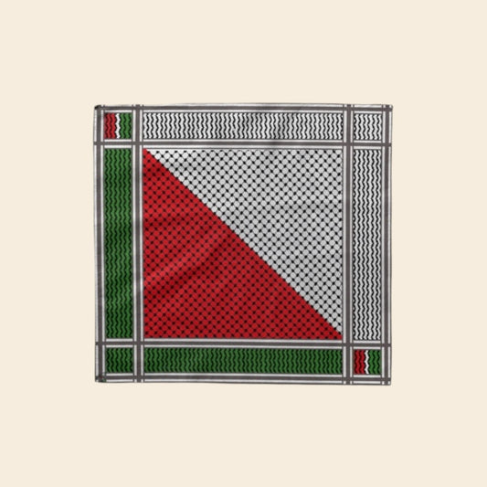 Geometric Palestine Flag Design Bandana
