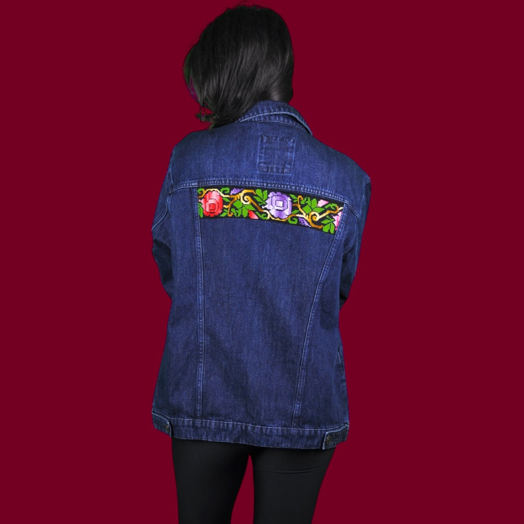 Special Edition - Floral Tatreez Denim Jacket