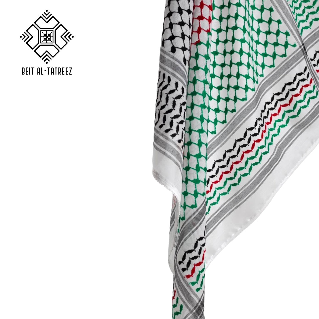 Palestinian Flag Color Keffiyeh