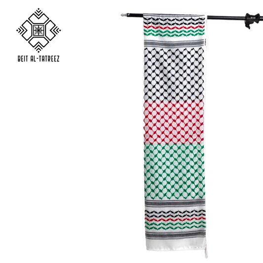 Palestinian Flag Color Keffiyeh