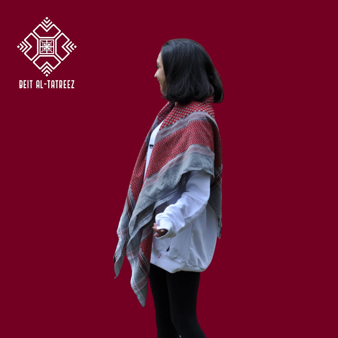 Grey Love Keffiyeh
