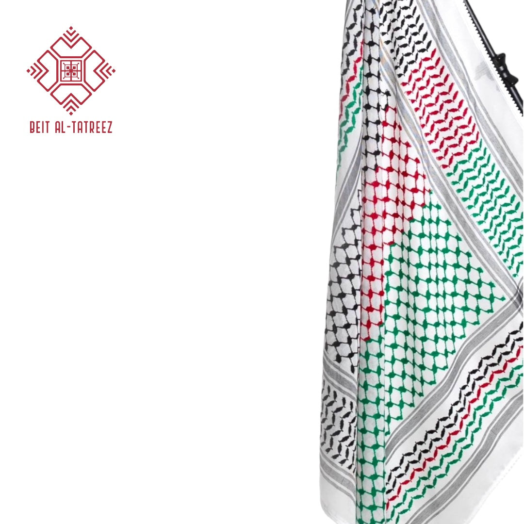 Palestinian Flag Color Keffiyeh