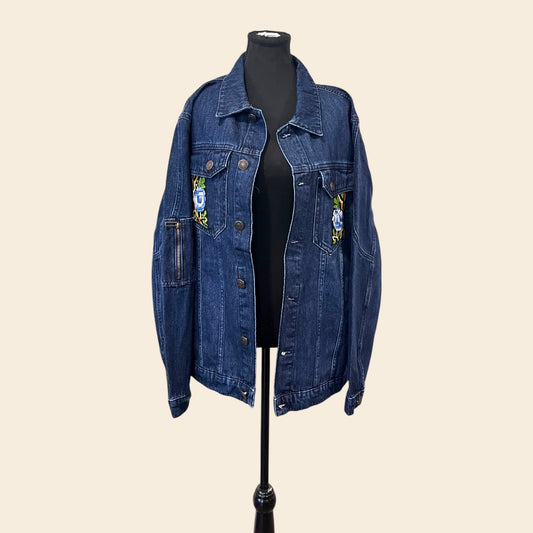 Special Edition - Floral Tatreez Denim Jacket