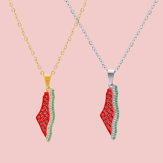 Watermelon Necklace (Silver / Gold)