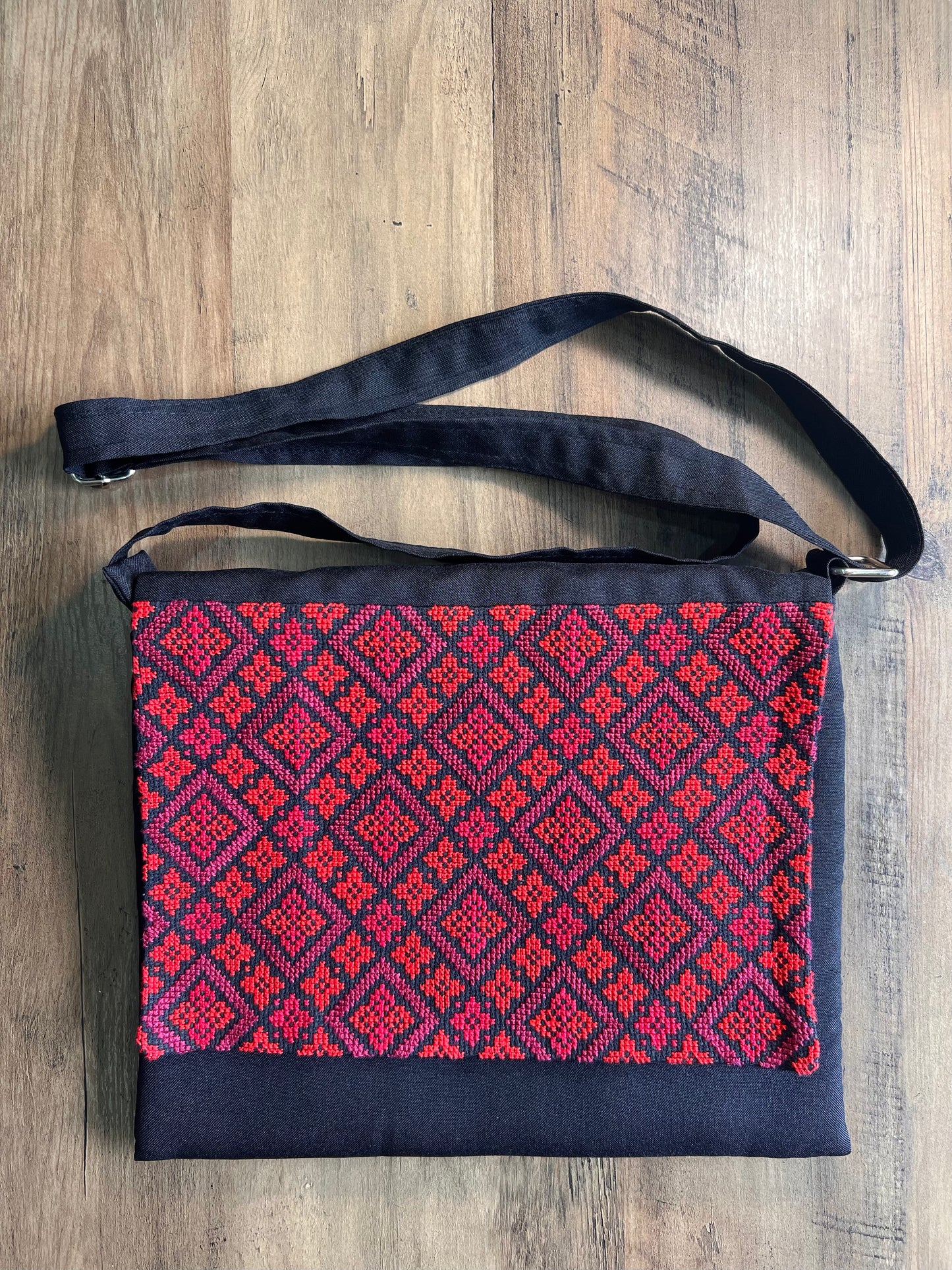 Handmade Squared Traditional Tatreez Handbag