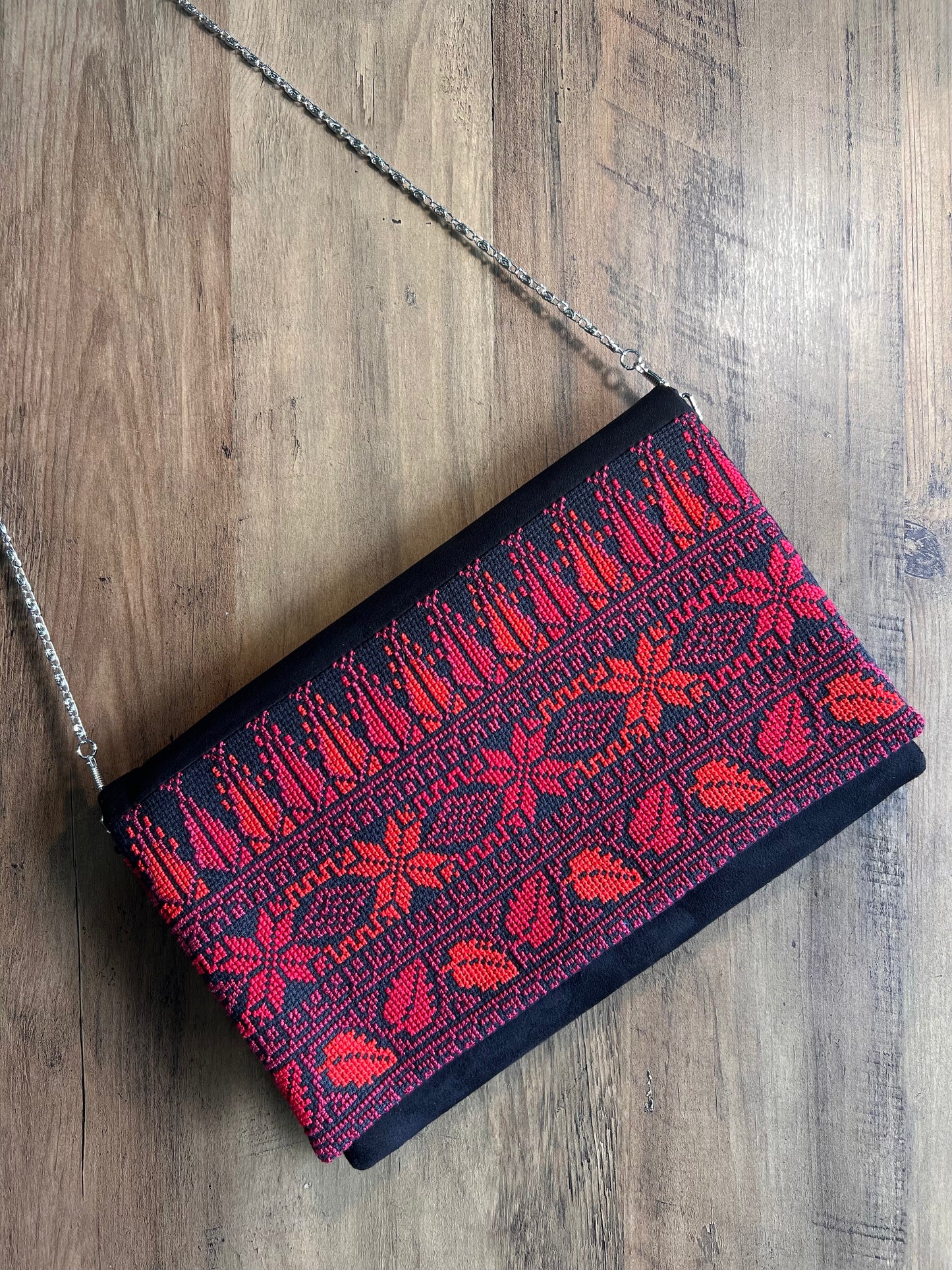 Handmade Black Red Traditional Tatreez