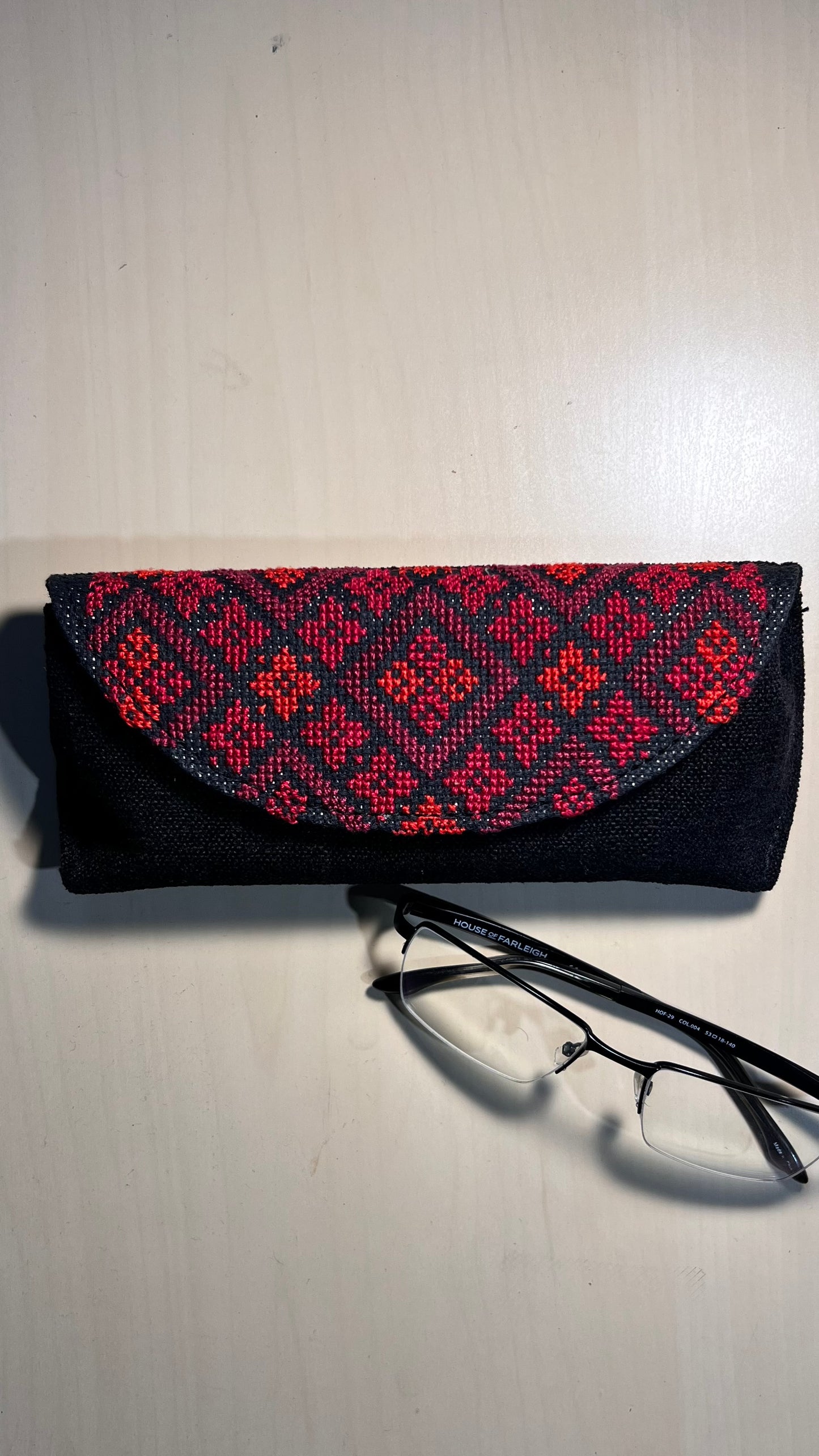 Embroidered Eyeglasses Case