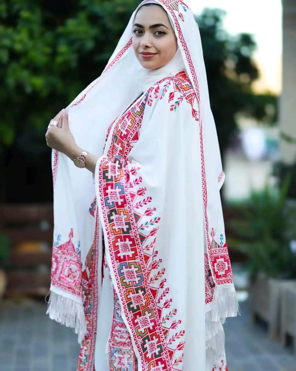 Coral Mermaid Kaftan Handmade
