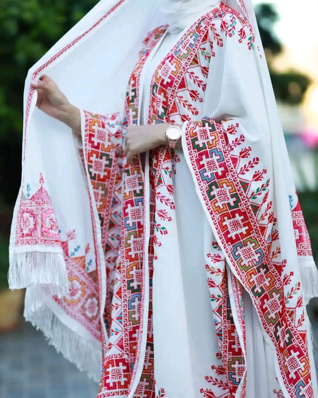 Coral Mermaid Kaftan Handmade