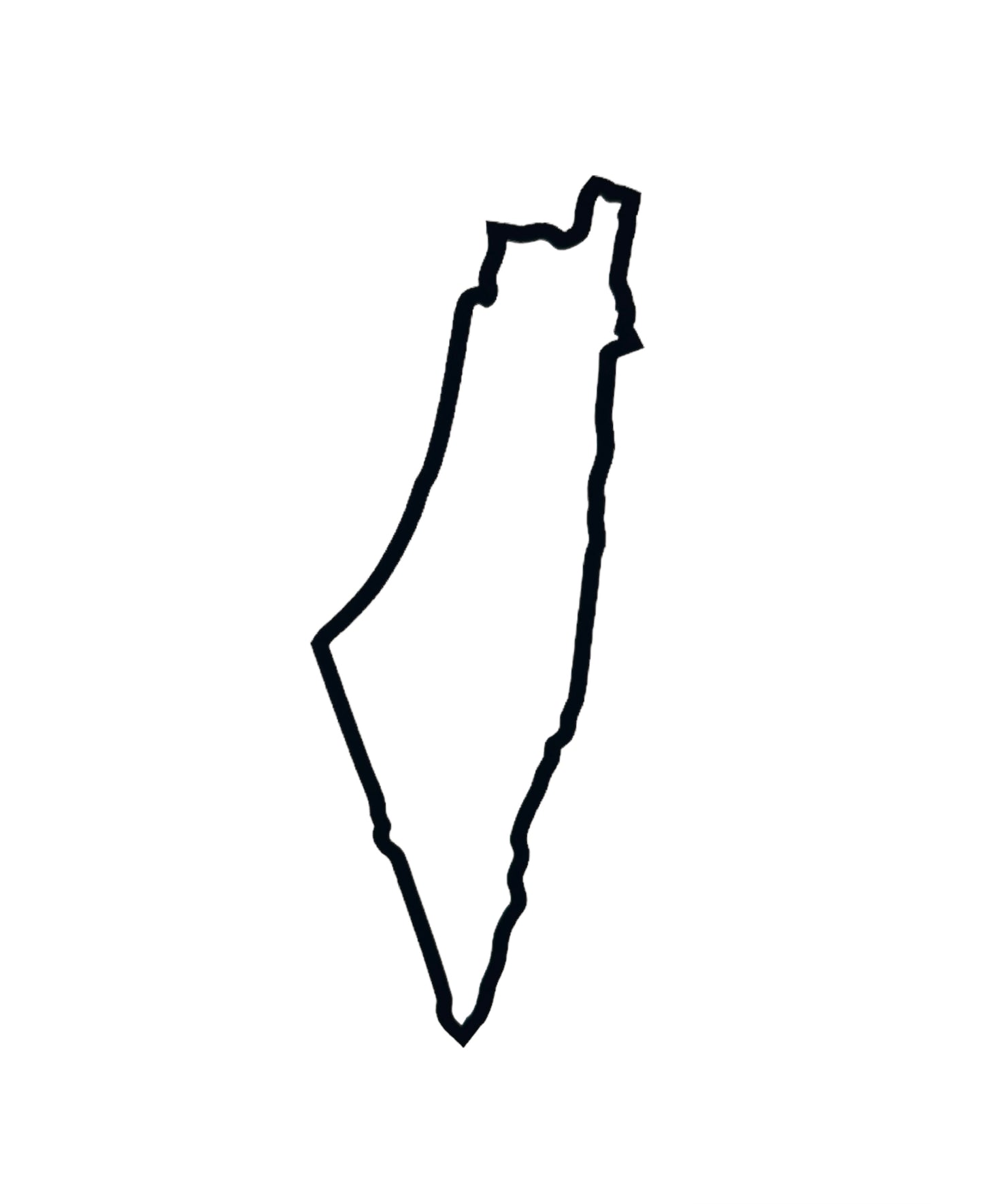 Palestine Map Car Vinyl Sticker