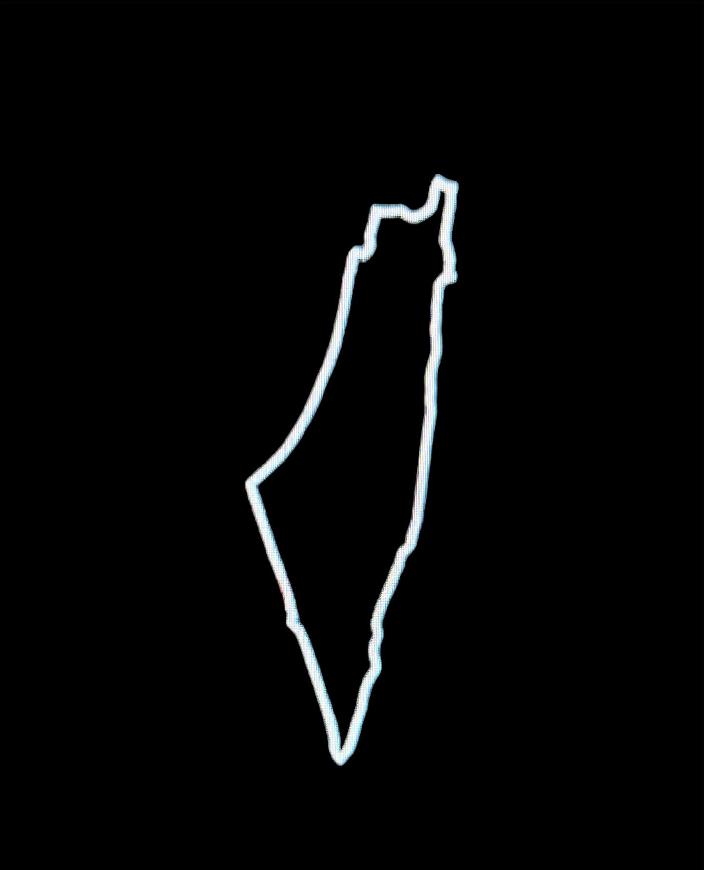 Palestine Map Car Vinyl Sticker