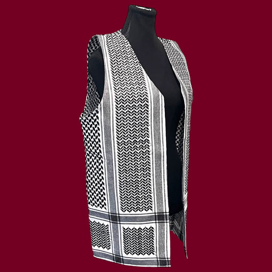 Palestinian Keffiyeh Vest – By Beit Al-Tatreez