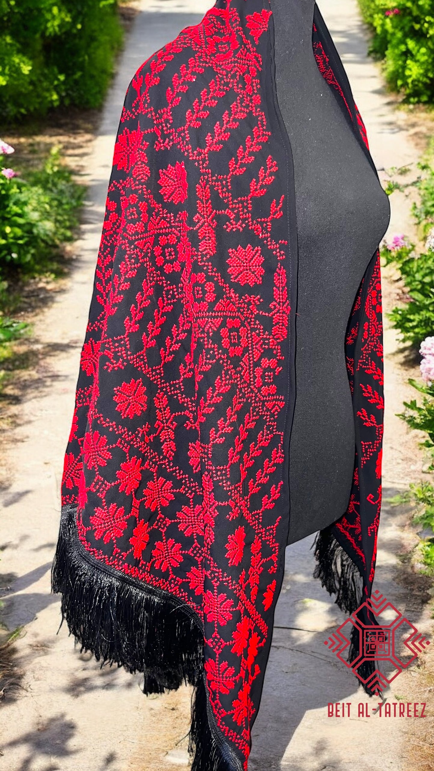 Traditional Red Shawl