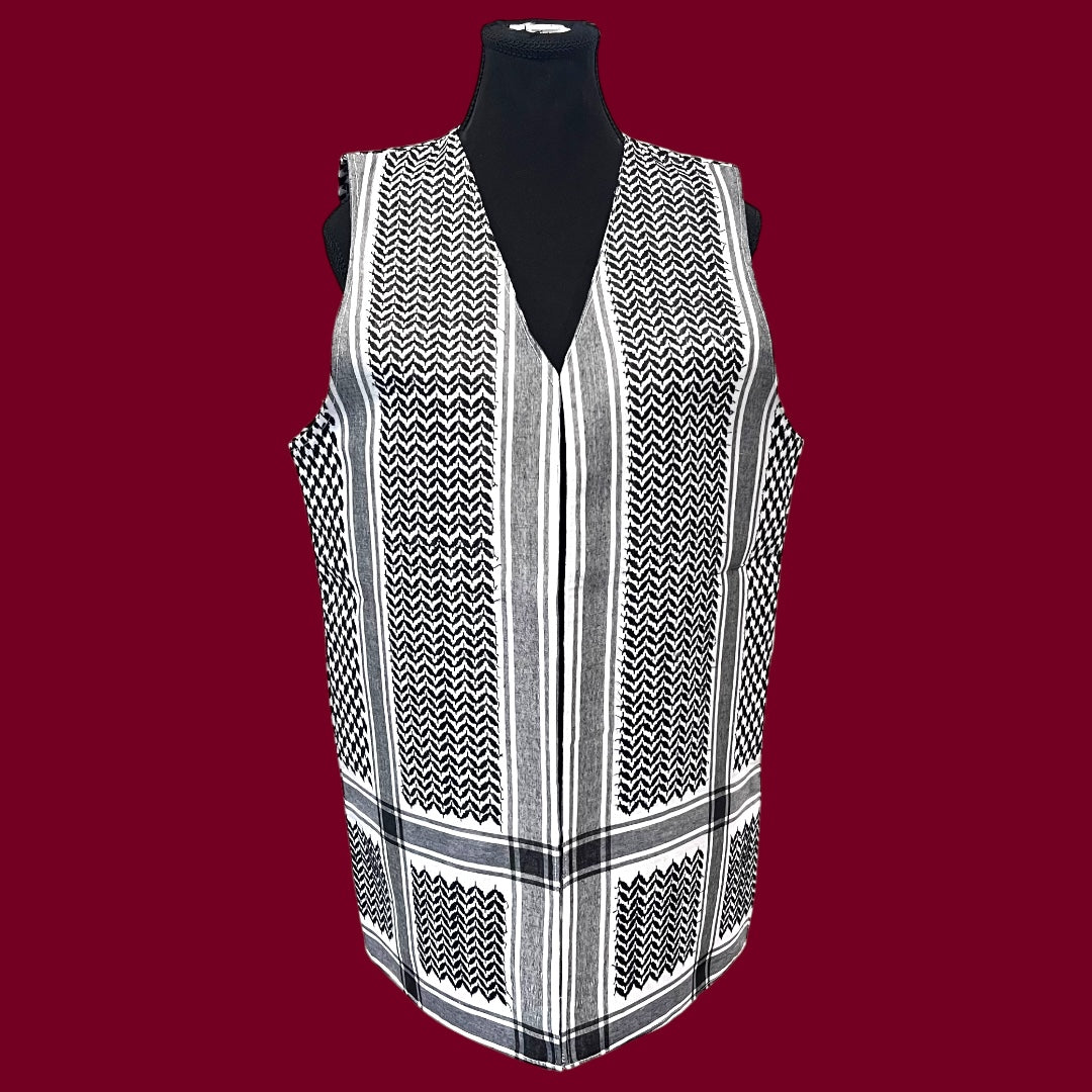 Palestinian Keffiyeh Vest – By Beit Al-Tatreez