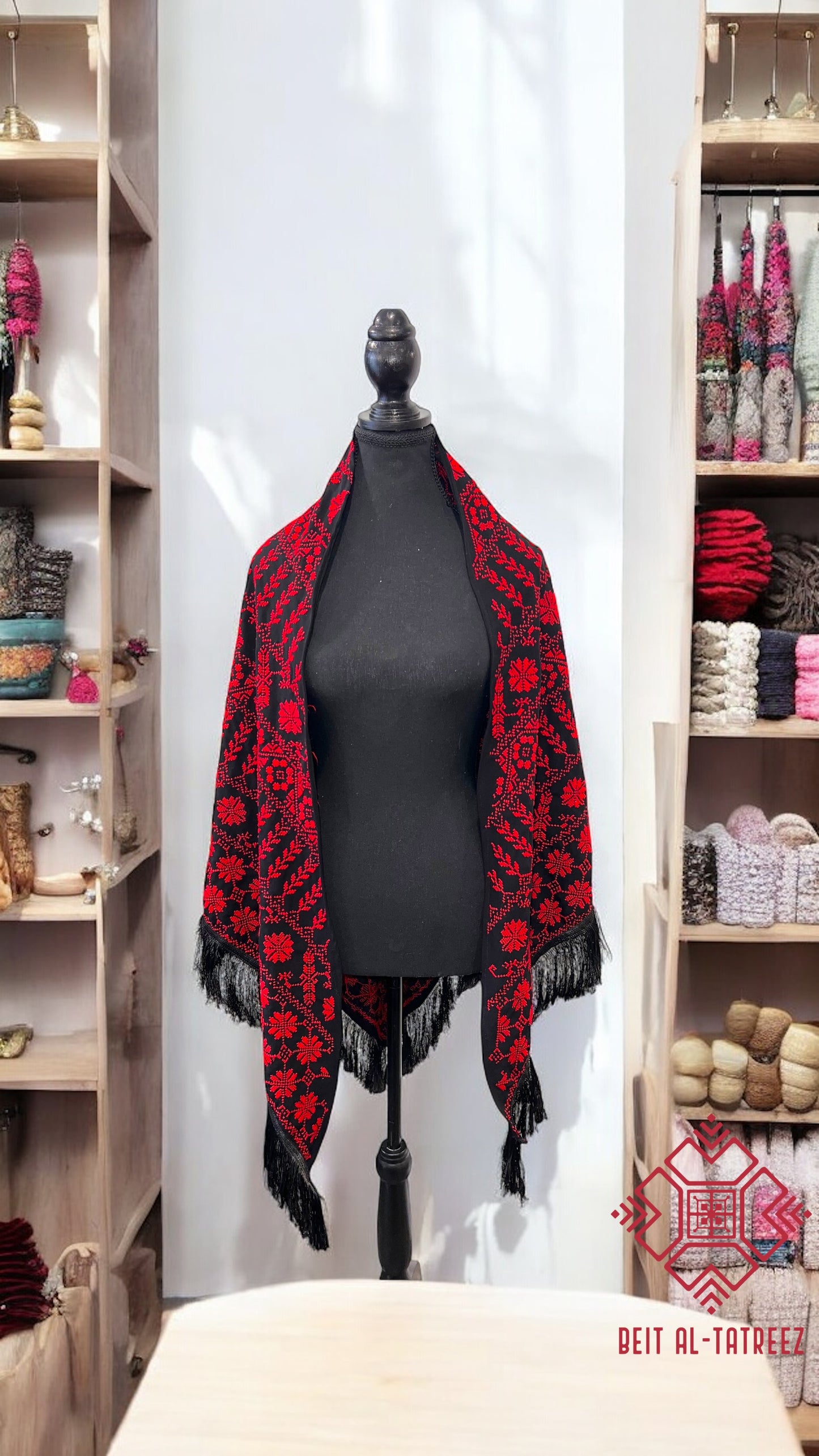 Traditional Red Shawl