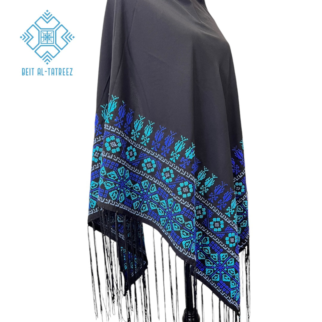 Layers of Blue Shawl