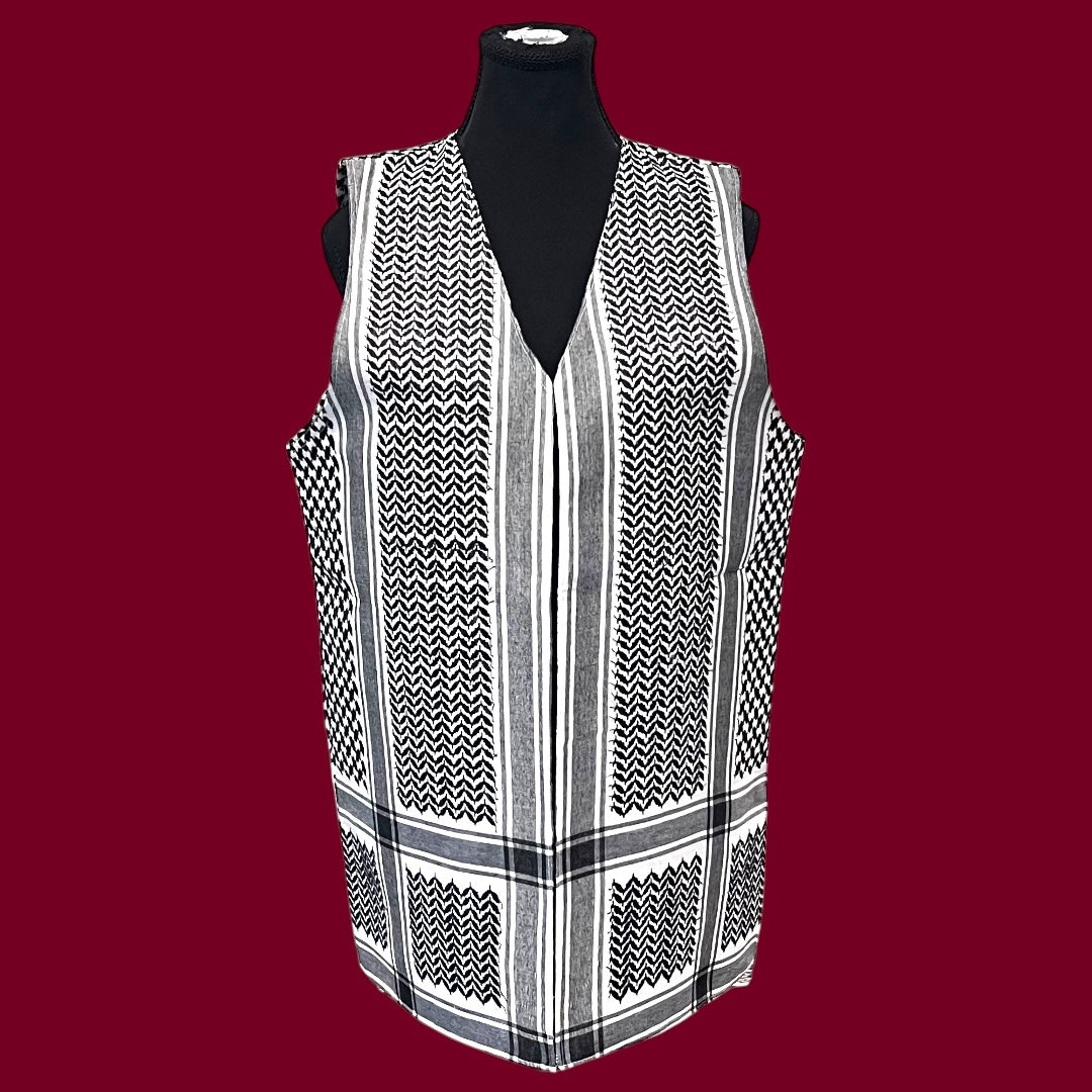 Palestinian Keffiyeh Vest – By Beit Al-Tatreez