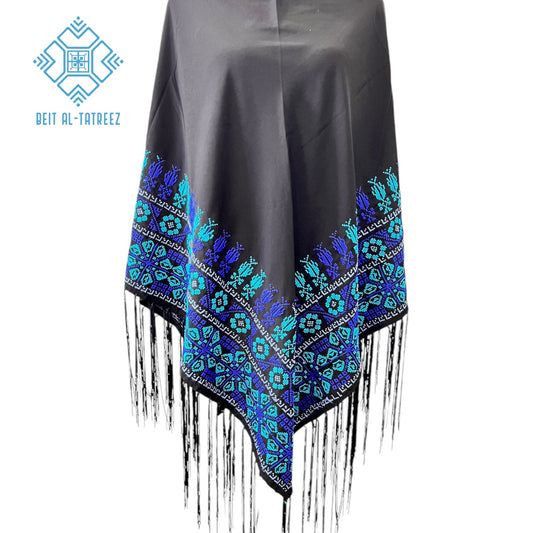 Layers of Blue Shawl