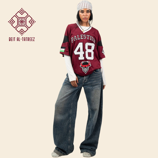 Burgundy 48 Palestine Jersey