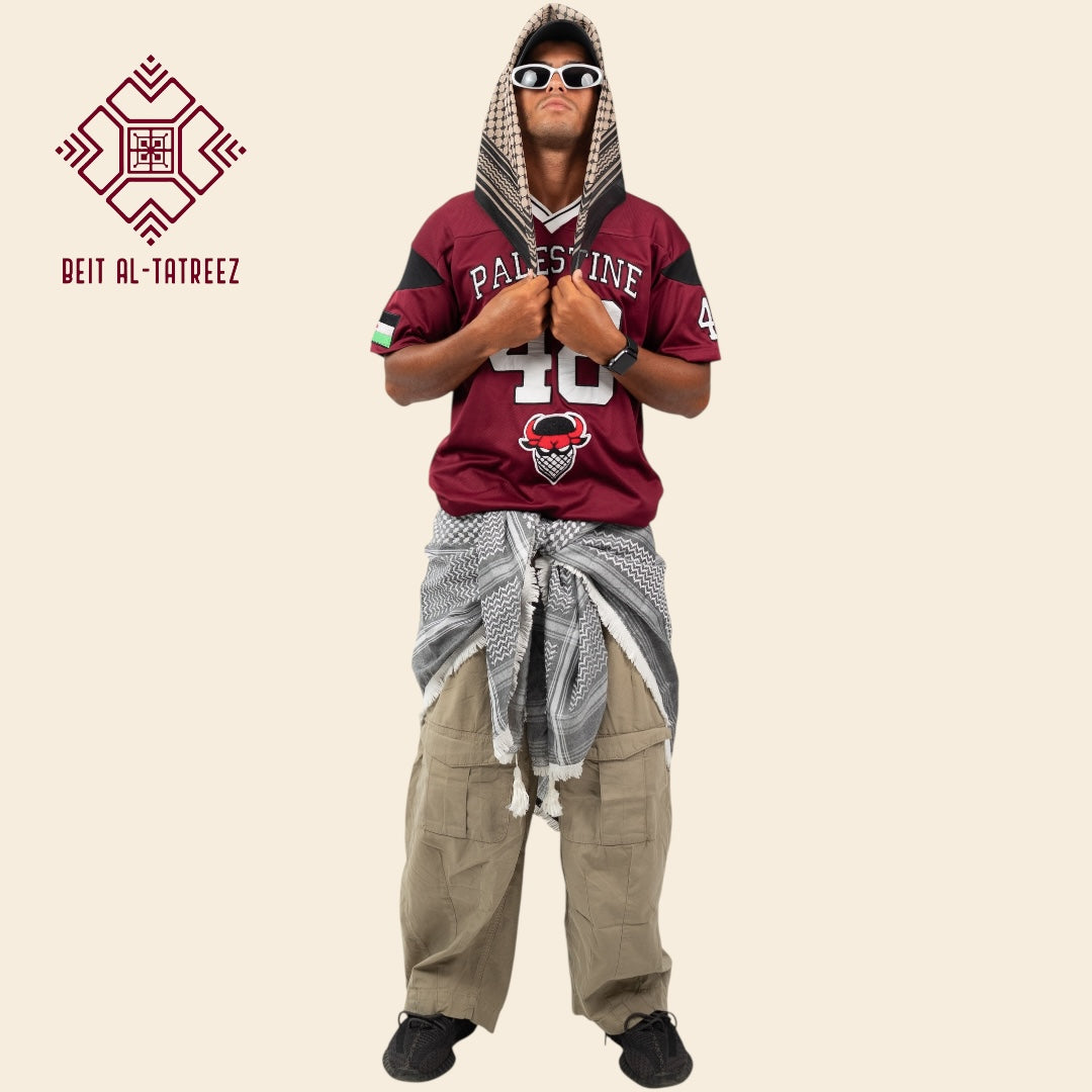 Burgundy 48 Palestine Jersey