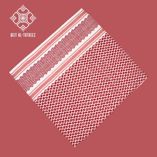 Red Classic Keffiyeh Bandana