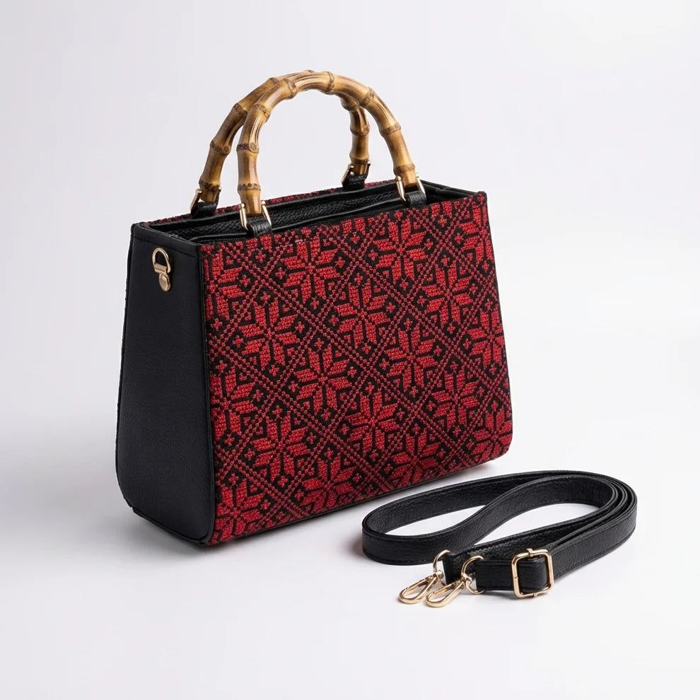 Tatreez Top-Handle Bag | Convertible Crossbody