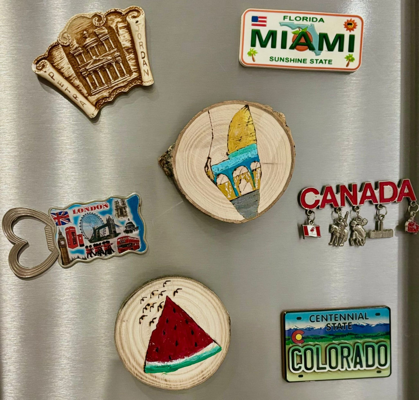 Wooden Fridge Magnets