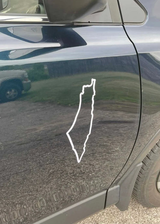 Palestine Map Car Vinyl Sticker